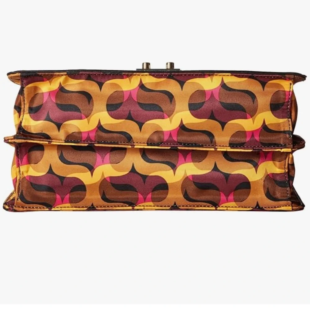 Vera Bradley Lydia structured mod print‎ satchel crossbody mini briefcase NWOT